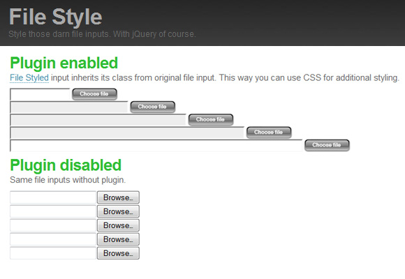 jQuery File Style